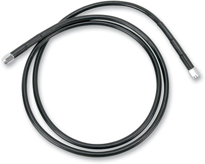 Drag Specialties UNIVERSAL BRAKE LINE BLACK VINYL COATED STAINLESS STEEL DOT AN-3 44" 844-BLK