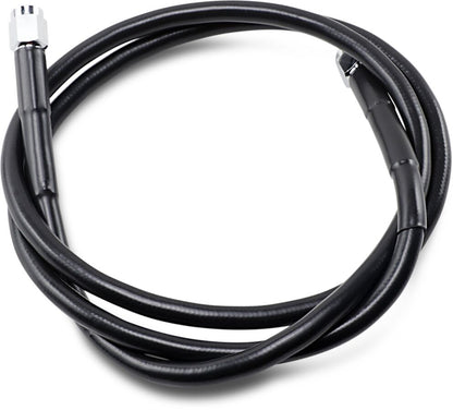 Drag Specialties UNIVERSAL BRAKE LINE BLACK VINYL COATED STAINLESS STEEL DOT AN-3 44" 844-BLK