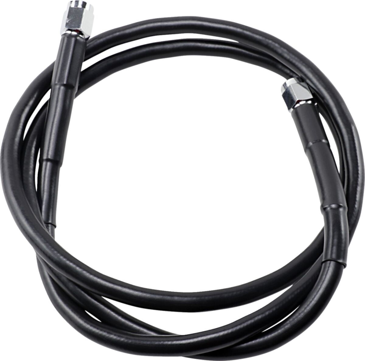 Drag Specialties UNIVERSAL BRAKE LINE BLACK VINYL COATED STAINLESS STEEL DOT AN-3 45" 845-BLK