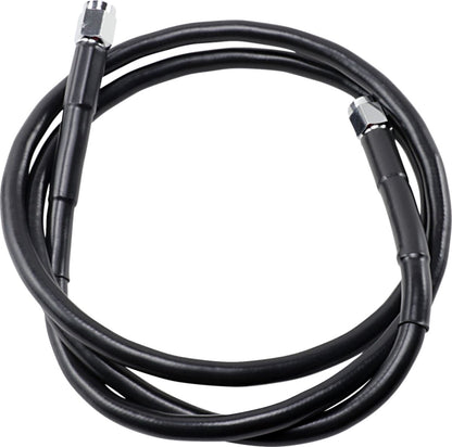 Drag Specialties UNIVERSAL BRAKE LINE BLACK VINYL COATED STAINLESS STEEL DOT AN-3 45" 845-BLK