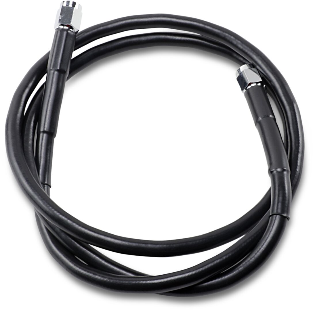 Drag Specialties UNIVERSAL BRAKE LINE BLACK VINYL COATED STAINLESS STEEL DOT AN-3 45" 845-BLK