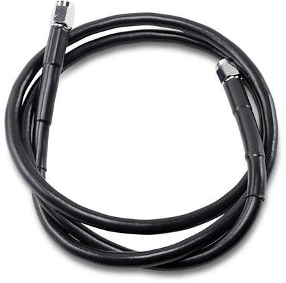 Drag Specialties UNIVERSAL BRAKE LINE BLACK VINYL COATED STAINLESS STEEL DOT AN-3 45" 845-BLK