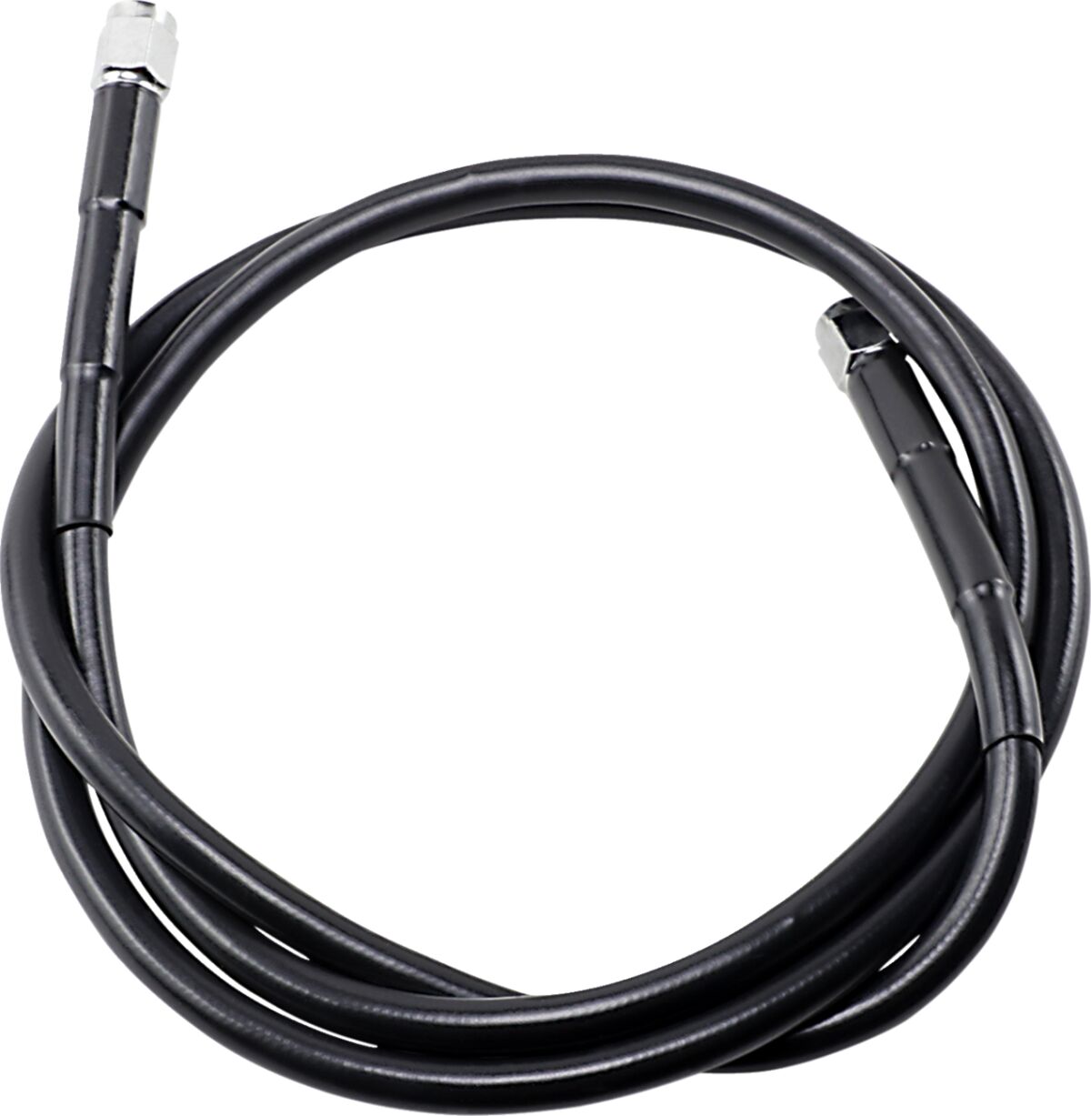 Drag Specialties UNIVERSAL BRAKE LINE BLACK VINYL COATED STAINLESS STEEL DOT AN-3 50" 850-BLK