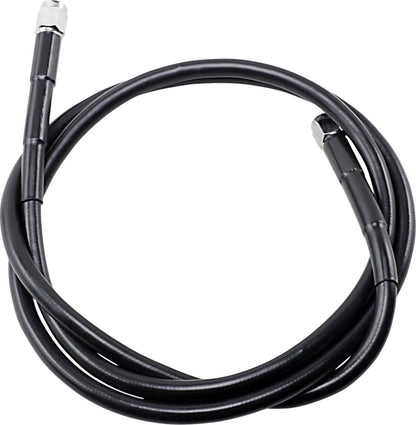 Drag Specialties UNIVERSAL BRAKE LINE BLACK VINYL COATED STAINLESS STEEL DOT AN-3 50" 850-BLK