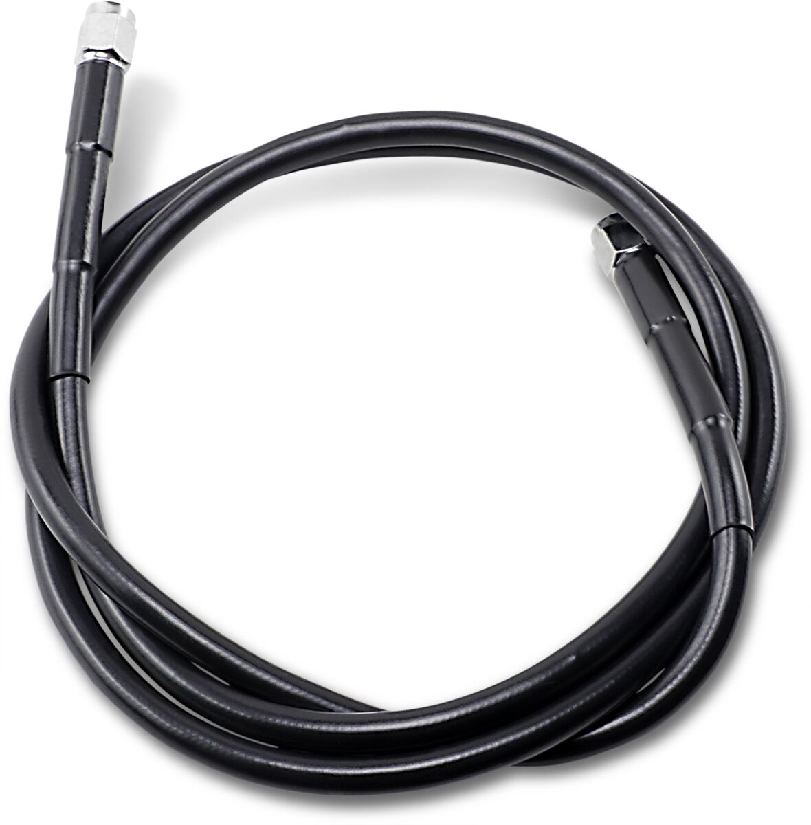 Drag Specialties UNIVERSAL BRAKE LINE BLACK VINYL COATED STAINLESS STEEL DOT AN-3 50" 850-BLK