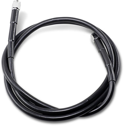 Drag Specialties UNIVERSAL BRAKE LINE BLACK VINYL COATED STAINLESS STEEL DOT AN-3 50" 850-BLK
