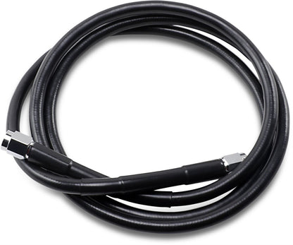 Drag Specialties UNIVERSAL BRAKE LINE BLACK VINYL COATED STAINLESS STEEL DOT AN-3 52" 852-BLK