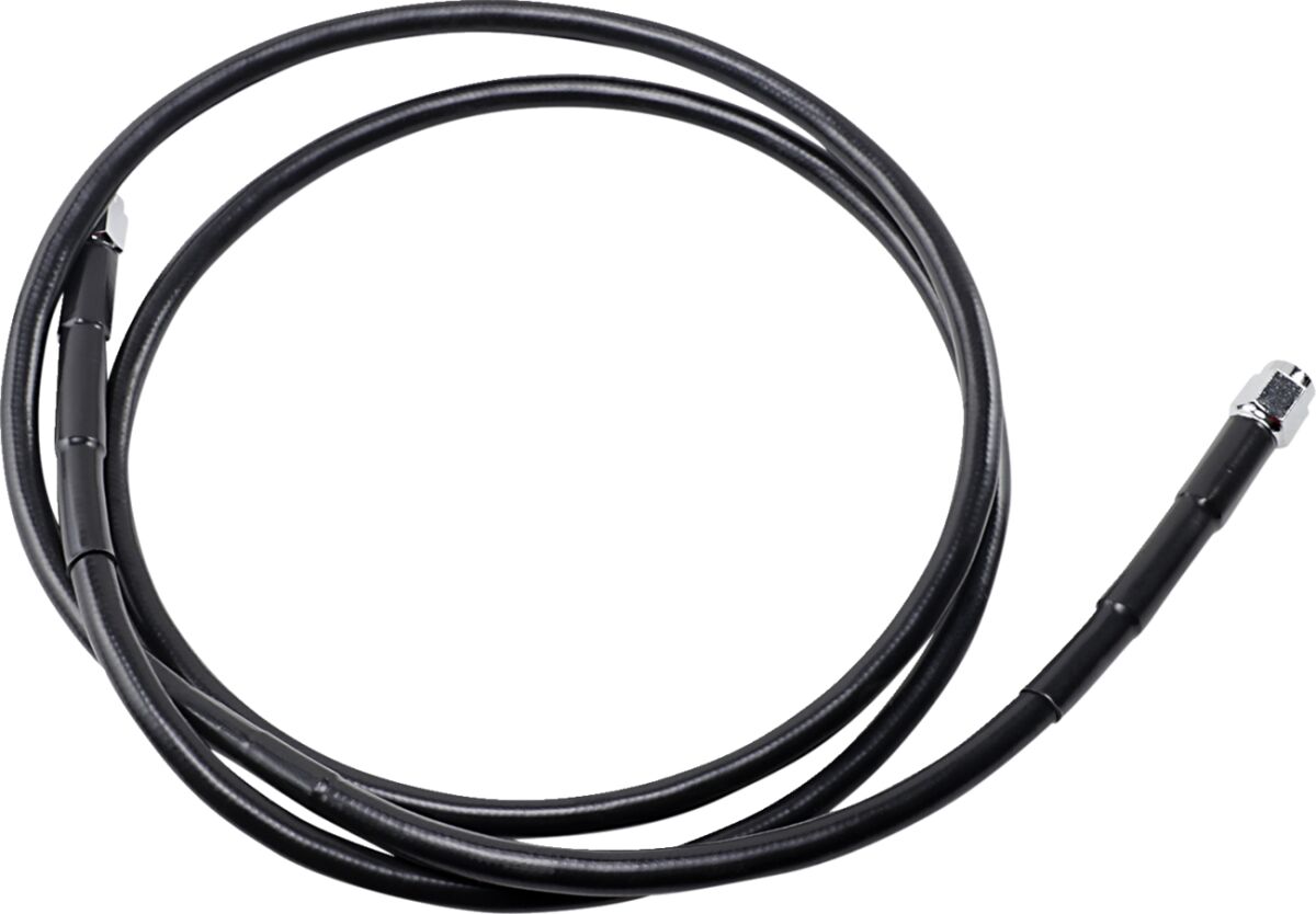 Drag Specialties UNIVERSAL BRAKE LINE BLACK VINYL COATED STAINLESS STEEL DOT AN-3 56" 856-BLK