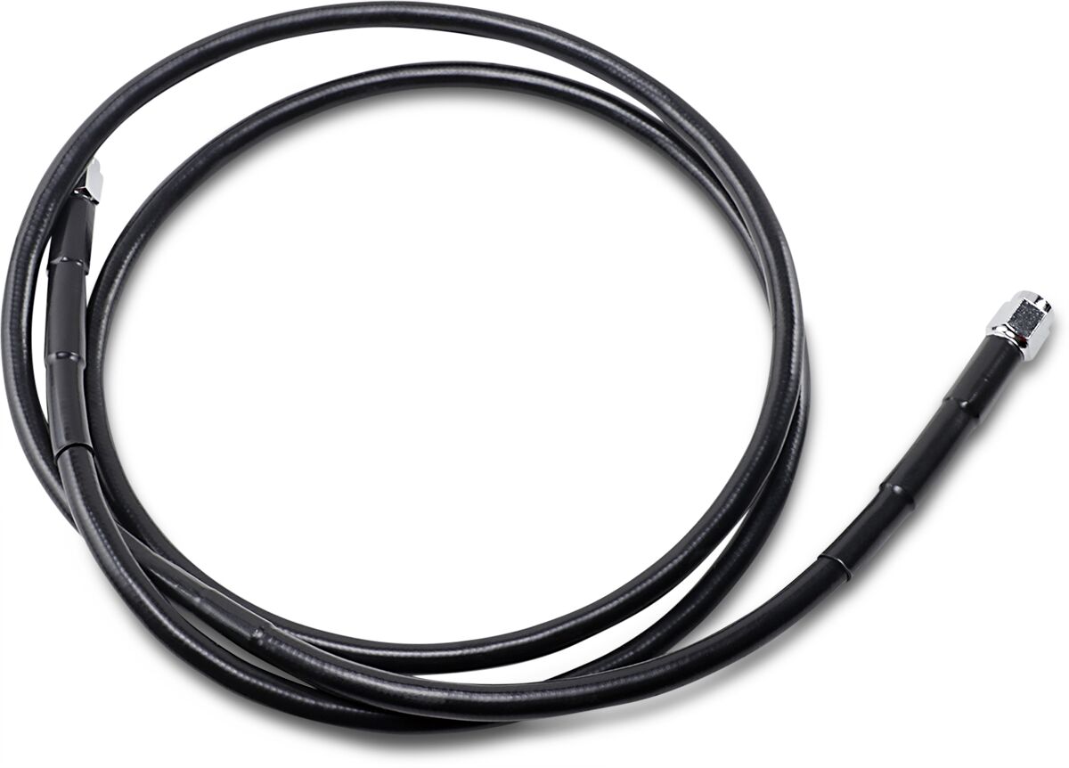 Drag Specialties UNIVERSAL BRAKE LINE BLACK VINYL COATED STAINLESS STEEL DOT AN-3 56" 856-BLK