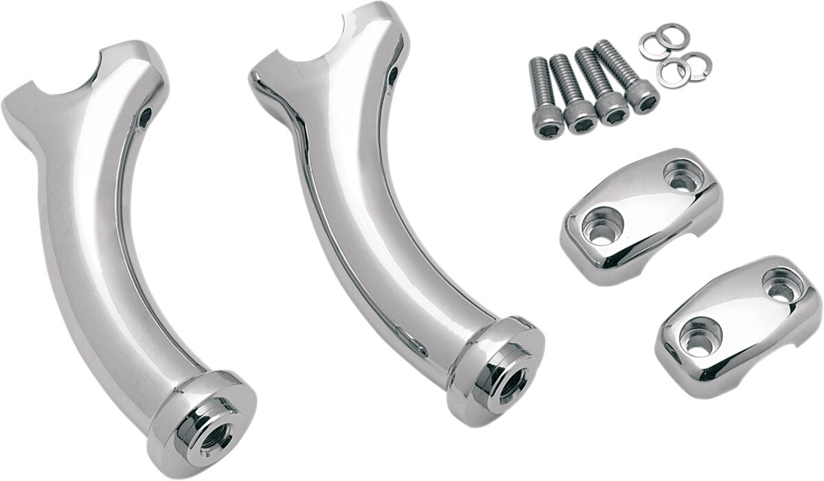 Drag Specialties RISER DEUCE 5.5" X 2" PULLBACK CHROME 56033-00