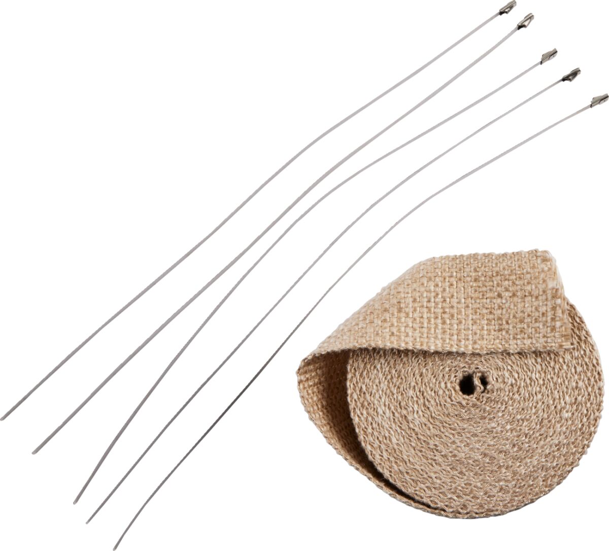 Drag Specialties EXHAUST HEAT WRAP 2" X 25' TAN W/ TIE 525-2004