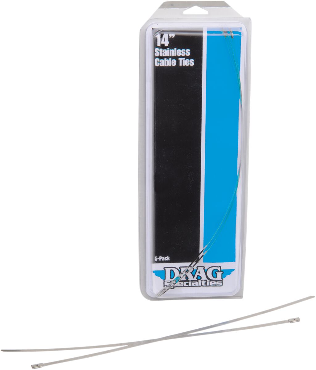 Drag Specialties STAINLESS STEEL CABLE TIES 14" 304-0514