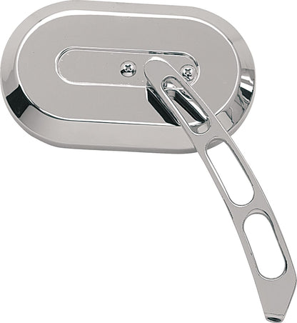 Drag Specialties MIRROR LARGE OVAL LEFT CHROME 60-6232LBL1