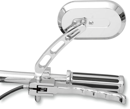 Drag Specialties MIRROR LARGE OVAL LEFT CHROME 60-6232LBL1