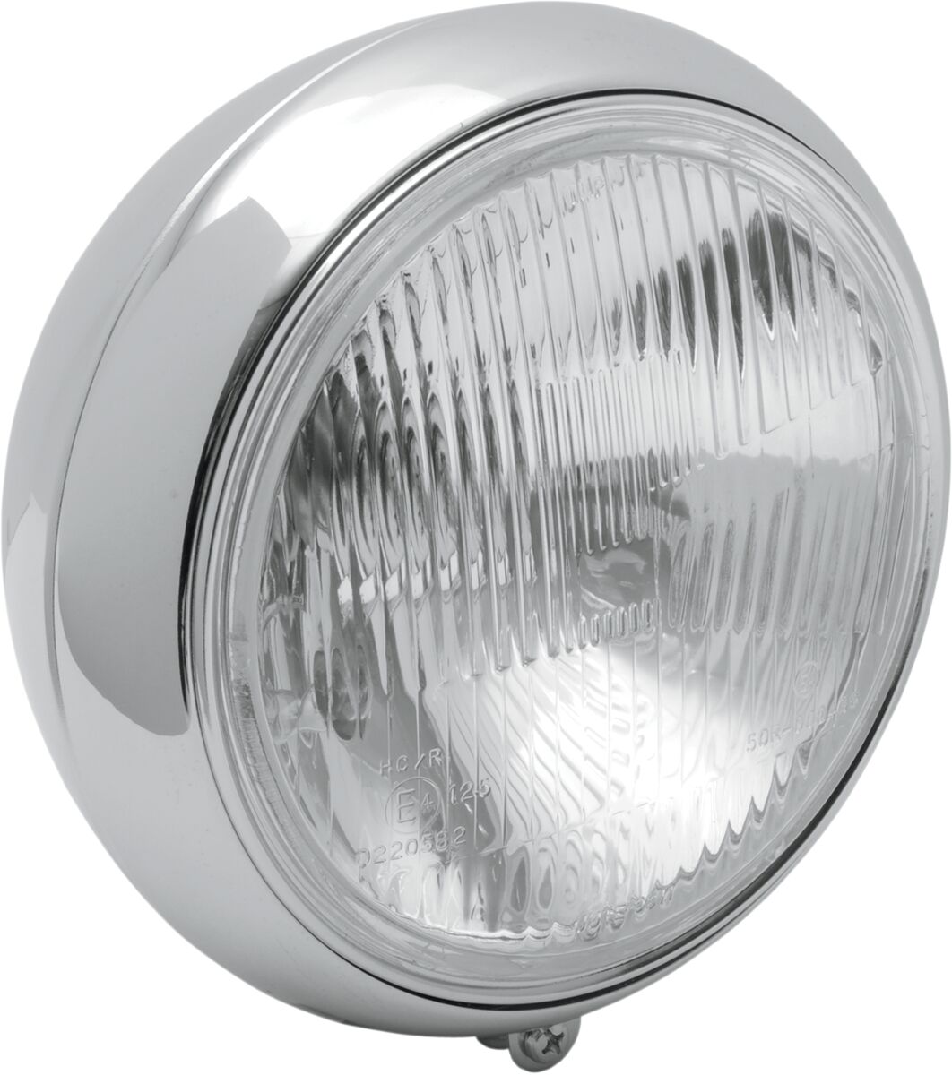Drag Specialties HEADLIGHT 7" SMOOTH CHROME HD FLST L20-6084E