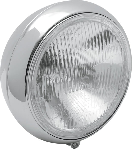 Drag Specialties HEADLIGHT 7" SMOOTH CHROME HD FLST L20-6084E