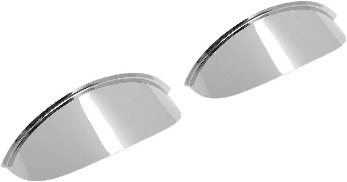 Drag Specialties SPOTLIGHT VISOR 4.5" CHROME PLAIN 20-0305