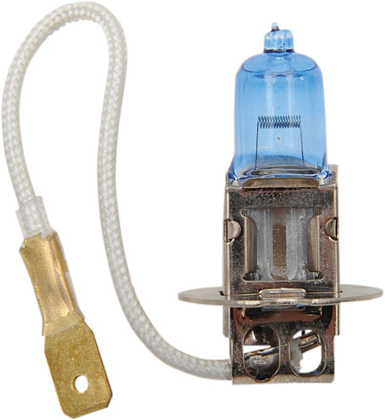 Drag Specialties HALOGEN HEADLIGHT BULB H3 55W SUPER-WHITE H3-PK22S-55E