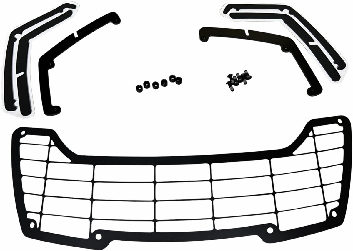 Drag Specialties HEADLAMP GUARD KIT ALUM BLK 21-23 PAN AMERICA L20-0630
