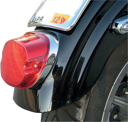 Drag Specialties TAILLIGHT LOW-PROFILE LED RED LENS W/ TOP TAGLIGHT L24-0436CRLED