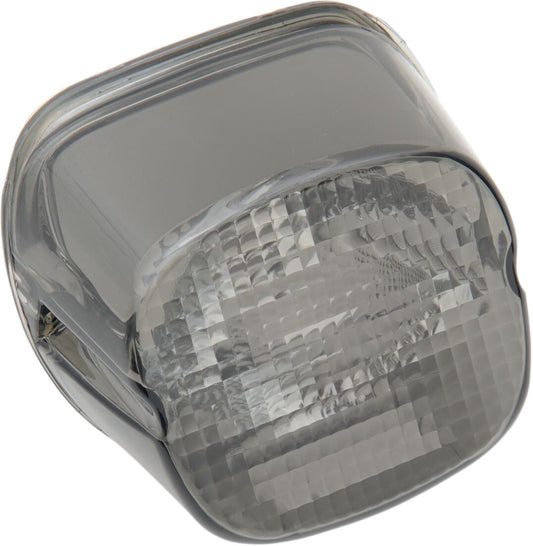 Drag Specialties TAILLIGHT LAYDOWN LED SMOKE LENS W/ BOTTOM TAGLIGHT 12-0411MD