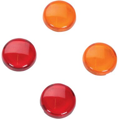 Drag Specialties REPLACEMENT AMBER/RED LENS KIT FOR MINI DEUCE MARKER LIGHTS 20-6390AE/R