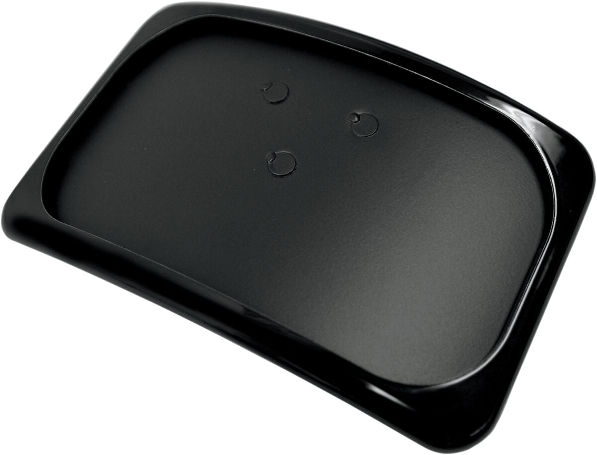 Drag Specialties LICENSE PLATE MOUNT THREE-BOLT LARGE RADIUS BLACK 2030-0629