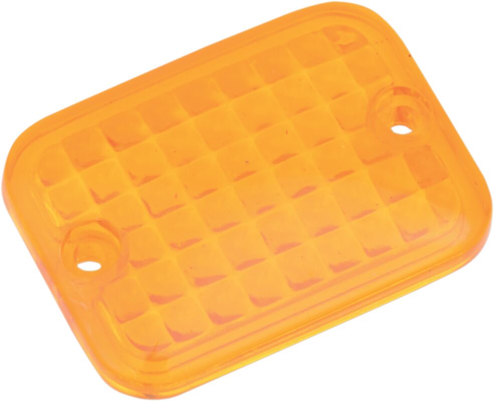 Drag Specialties REPLACEMENT LENS MINI-RECTANGULAR MARKER LIGHT AMBER 165179