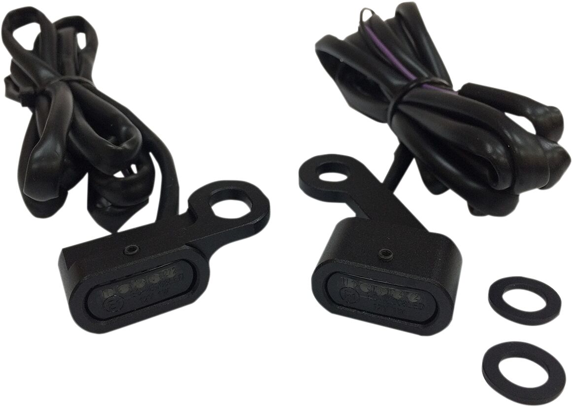 Drag Specialties LIGHTS MARKER HANDLEBAR BLACK/SMOKE LED L22-0231MBMENU