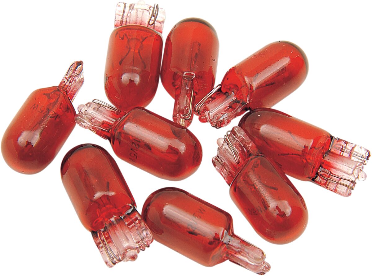Drag Specialties MARKER LIGHT WEDGE BULB RED 5W 12V AD-0913R