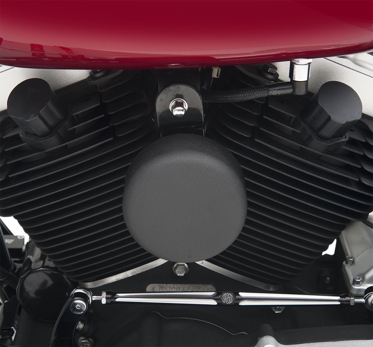 Drag Specialties COVER HORN ROUND WRINKLE BLACK 76705W