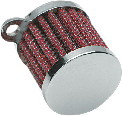 Drag Specialties MINI CRANKCASE VENT FILTER 1.5" CHROME 35-0322BC-114