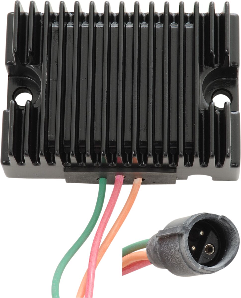 Drag Specialties SOLID-STATE REGULATOR BLACK 74504-82BK
