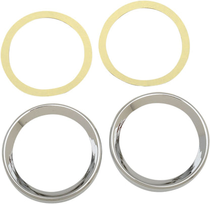Drag Specialties GAUGE BEZEL 3.625" CHROME 2202-0060