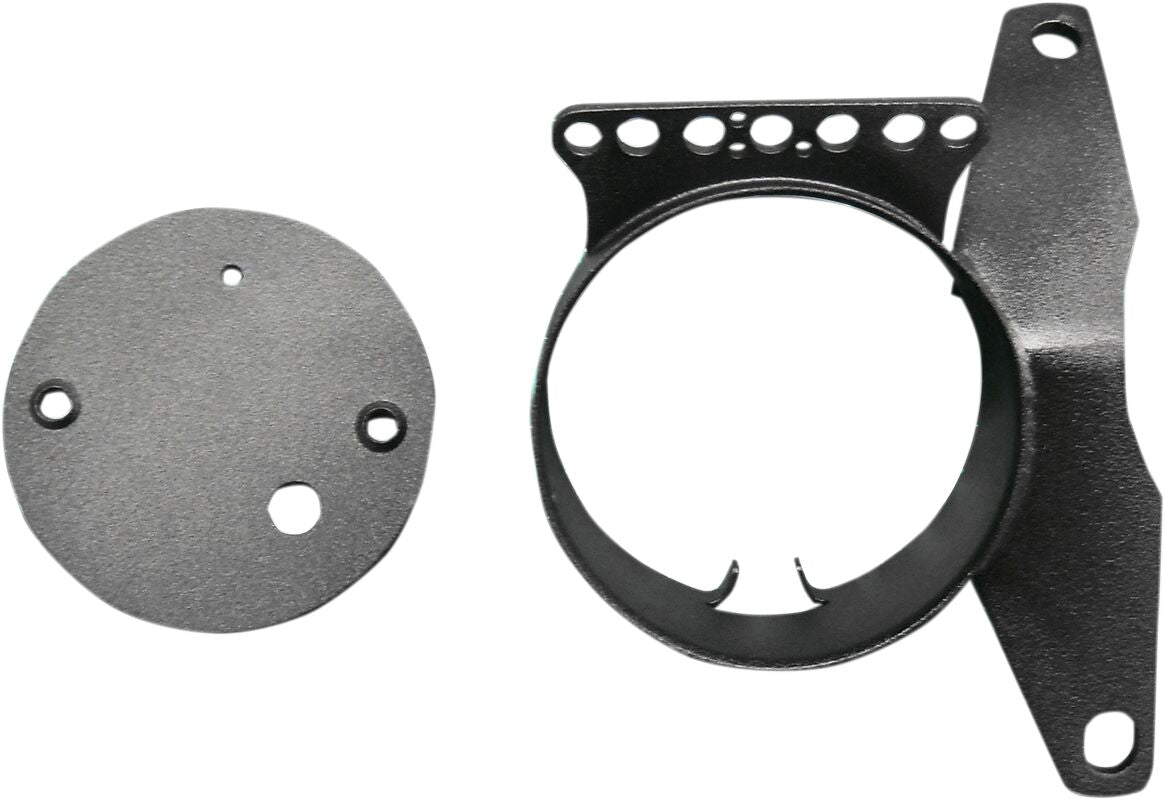Drag Specialties BLACK SPEEDOMETER RELOCATION BRACKET 63231B