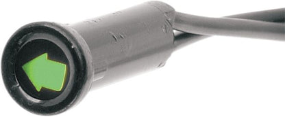 Drag Specialties SNAP-IN INDICATOR LIGHT TURN-SIGNAL 0.3" BLACK BEZEL 160901