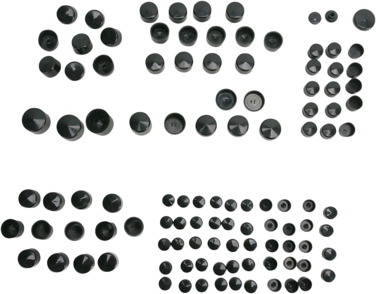 Drag Specialties BOLT COVER KIT STANDARD BLACK 352001