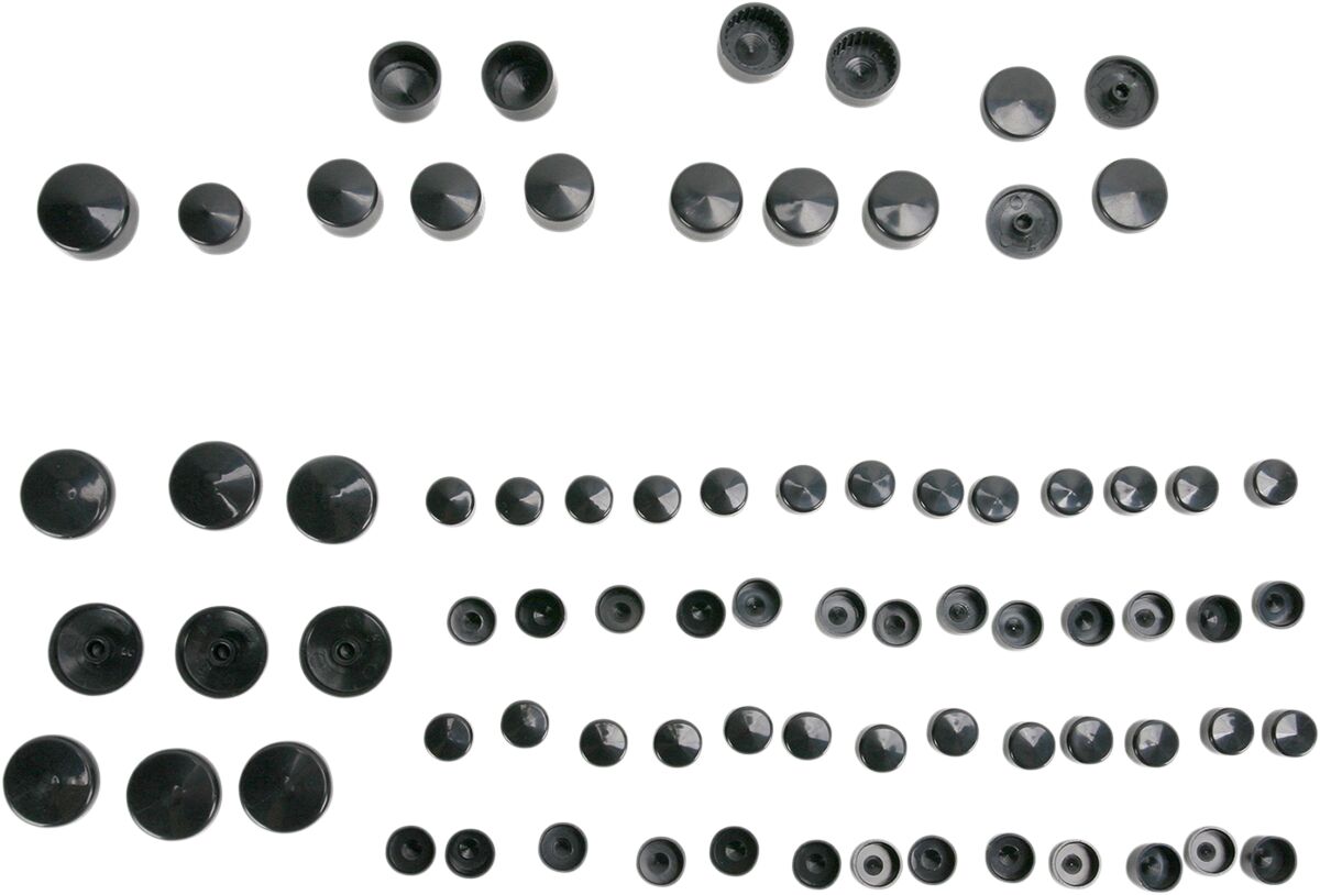 Drag Specialties BOLT COVER KIT STANDARD BLACK 352016