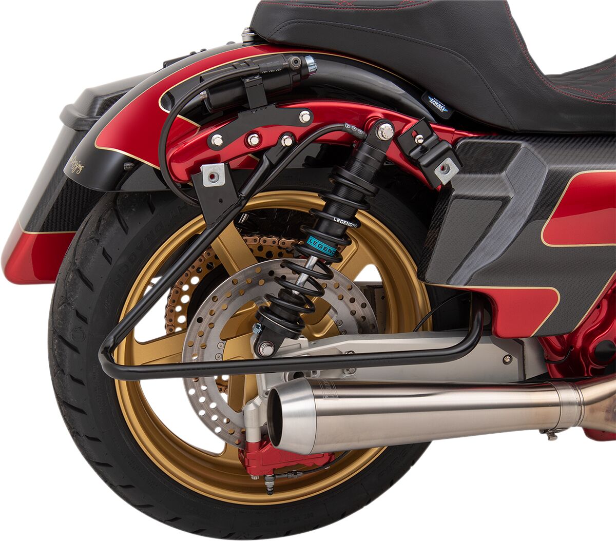 Drag Specialties SADDLEBAG SUPPORT BRACKET CHROME S77-0138