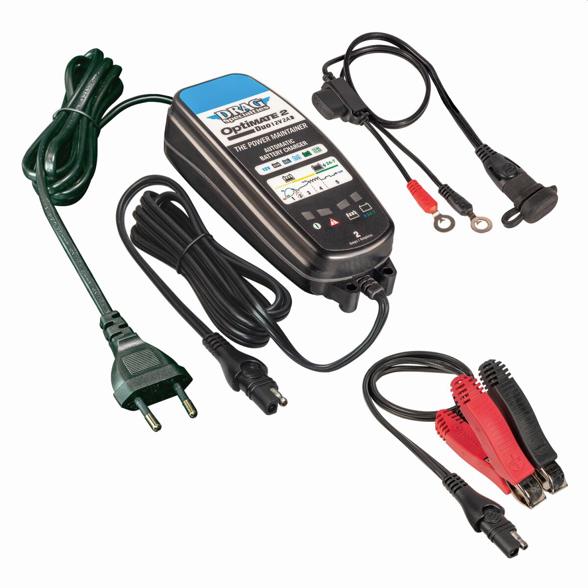 Drag Specialties CHARGER EU OPTIMATE 2 DUO DRAG TM556