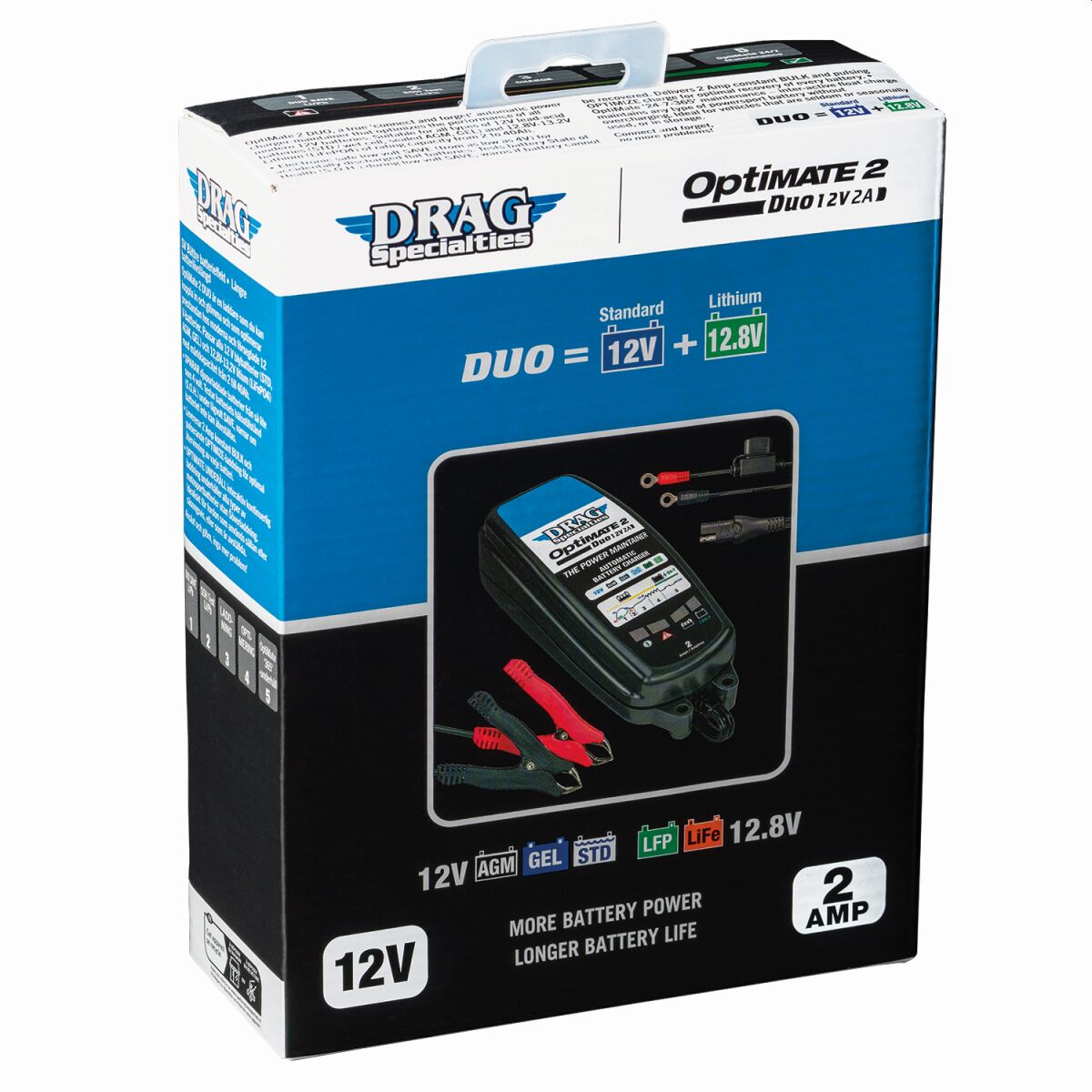 Drag Specialties CHARGER EU OPTIMATE 2 DUO DRAG TM556