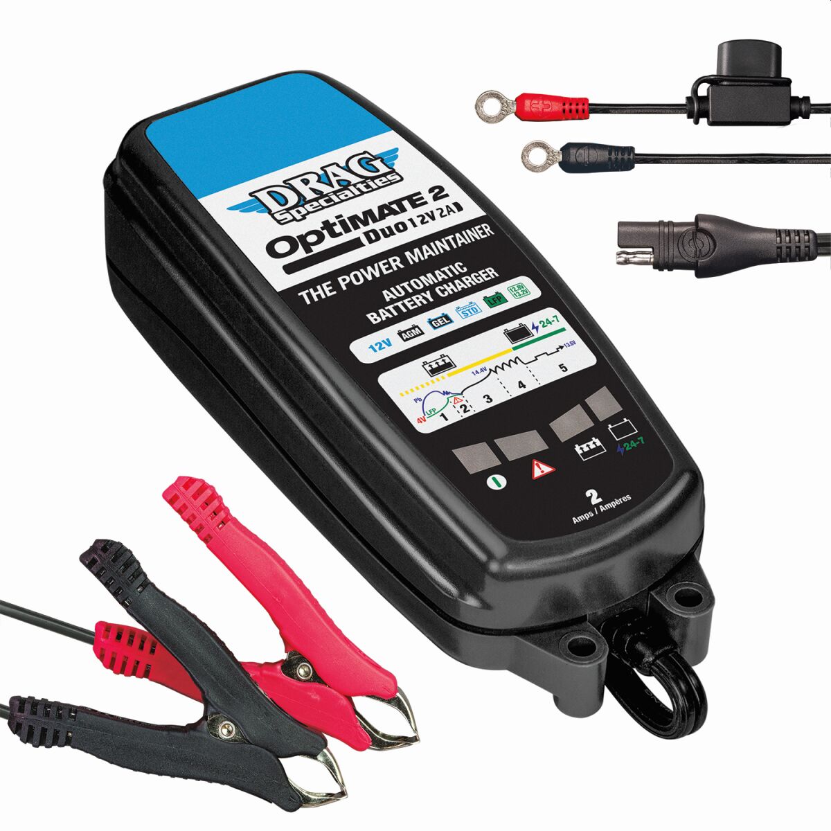 Drag Specialties CHARGER EU OPTIMATE 2 DUO DRAG TM556