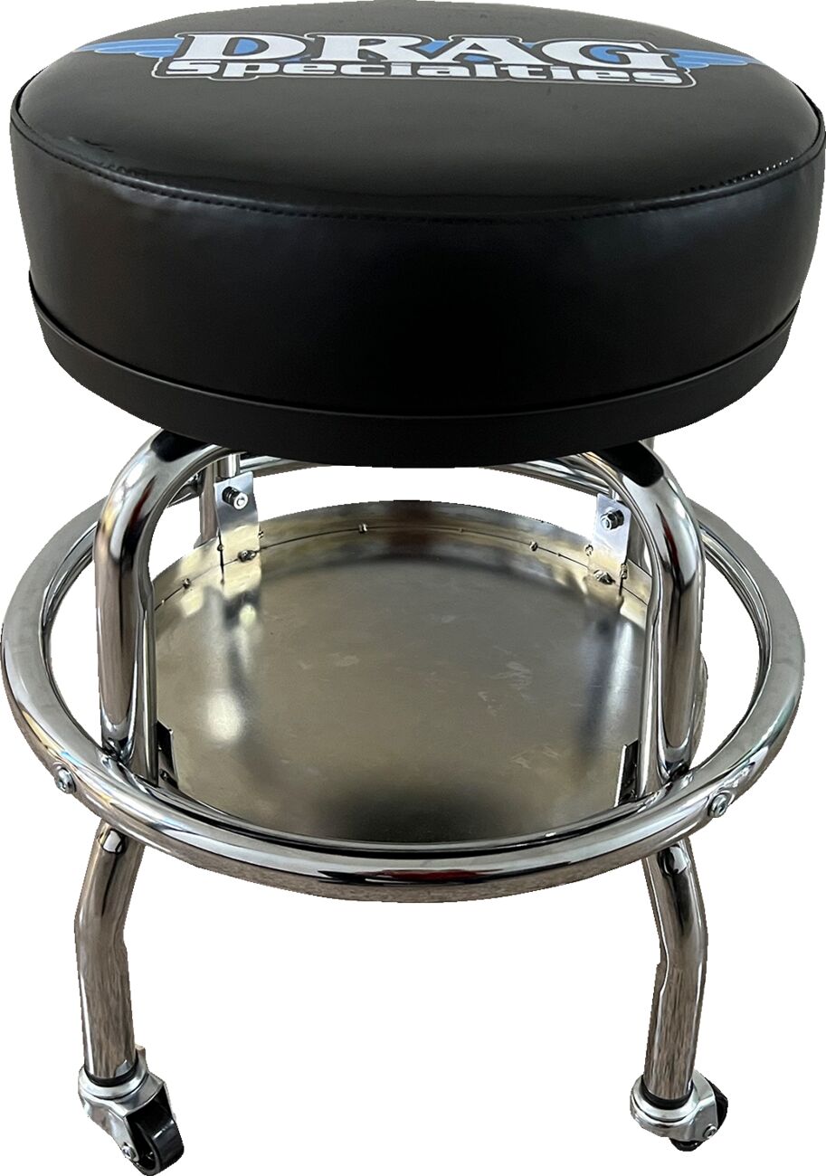 Drag Specialties Mechanic Bar Stool with Drag Logo X80-6030D