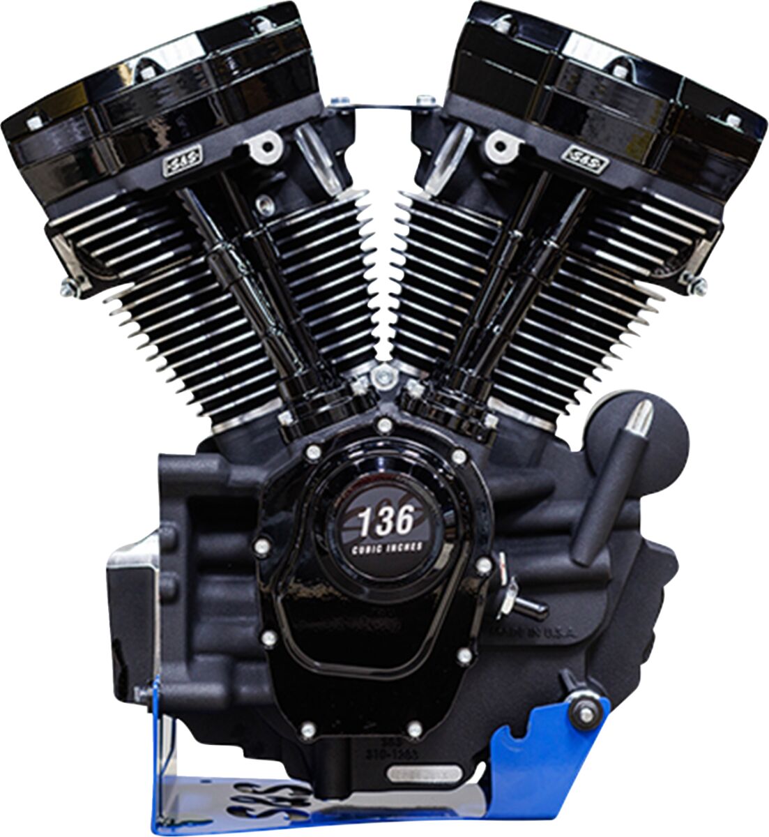 S&S CYCLE ENGINE MK136 550G CAM OIL COOLED BLK M8 SOFTAIL 2018-24 310-1295