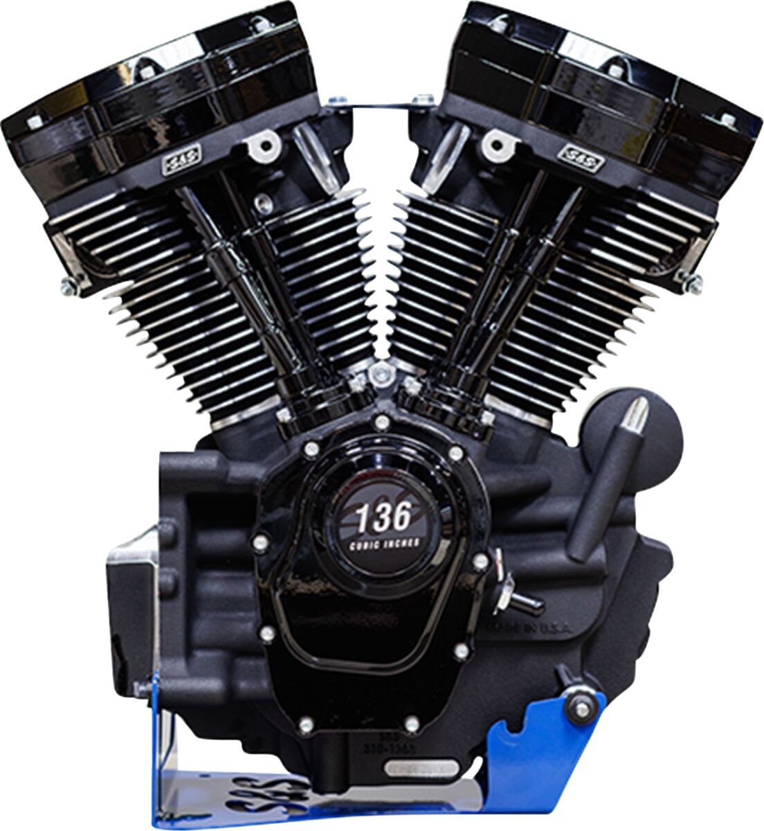 S&S CYCLE ENGINE MK136 475G CAM OIL COOLED BLK M8 SOFTAIL 2018-24 310-1296