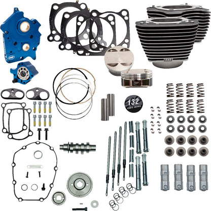 S&S CYCLE 132" Power Package Engine Performance Kit - Gear Drive - Water Cooled - M8 310-1230