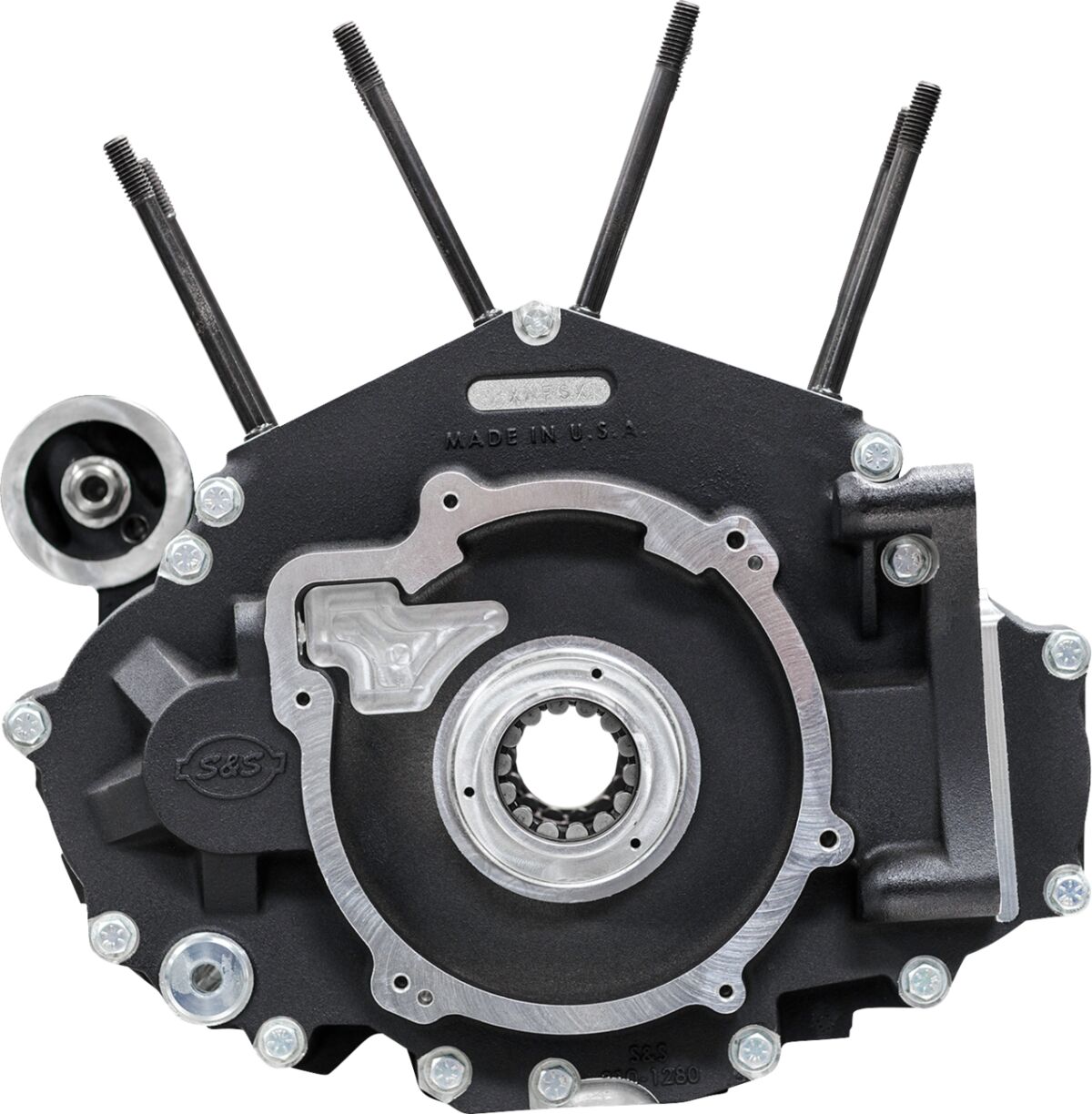 S&S CYCLE Crankcase Assembly MK-Series Black M8 Softail 310-1326