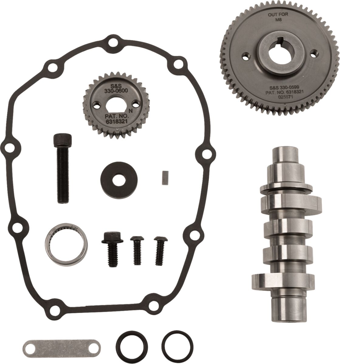 S&S CYCLE Camshaft Kit - HPT496 - Gear Drive - M8 330-0826