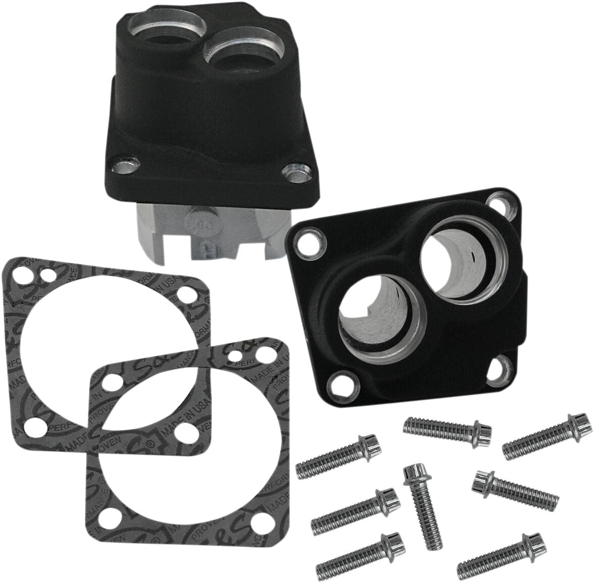 S&S CYCLE TAPPET GUIDE SET WRINKLE BLACK 33-5324