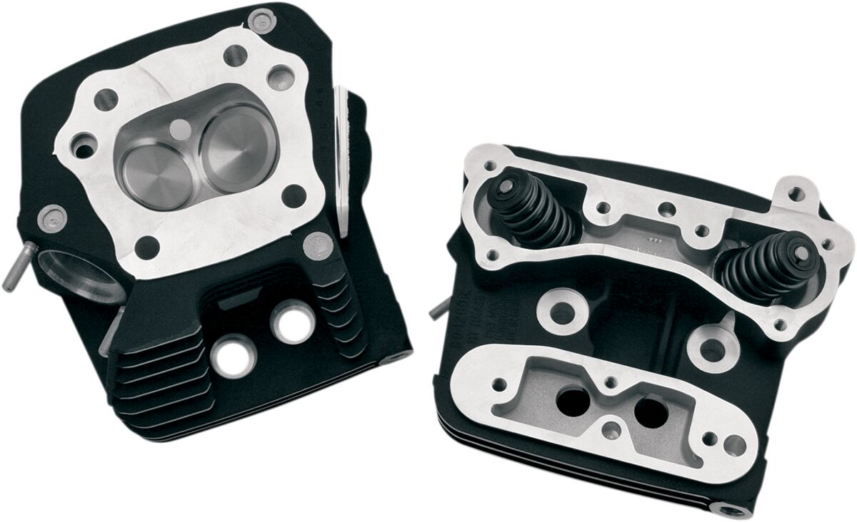 S&S CYCLE REPLACEMENT CYLINDER HEADS LOW-COMPRESSION 82CC BLACK 106-4570